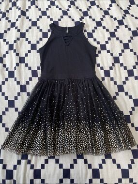 Epic Threads gold ombré stars tulle mini dress size kids XL